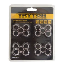 
                  TRYTON Zestaw Tnąco-Frezujący P40/P60/P80/P100 Rolki do TFW150K EATFW03 5903755055675